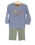 Evening Hunt Applique Pant Set