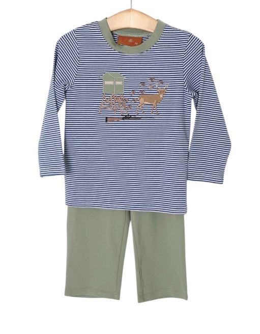 Evening Hunt Applique Pant Set