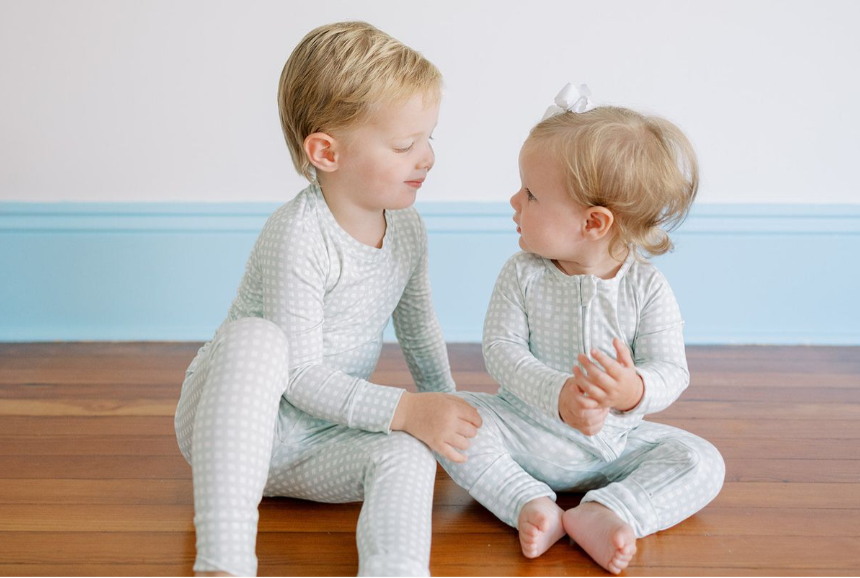 Sleep Romper-Gingham