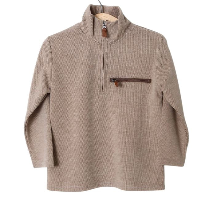 Kingston 1/4 Zip Pullover - Tan