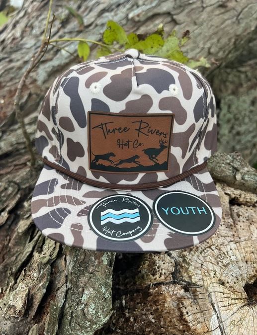 Kids - Deer Dog Hunting Camo Rope Hat