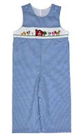 Smocked Farm Animals Long Jon Jon