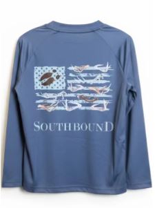 Southbound Perfomance Tee - Flag Antlers