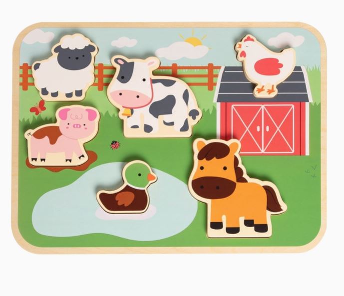 Wooden Barn Animal Puzzle