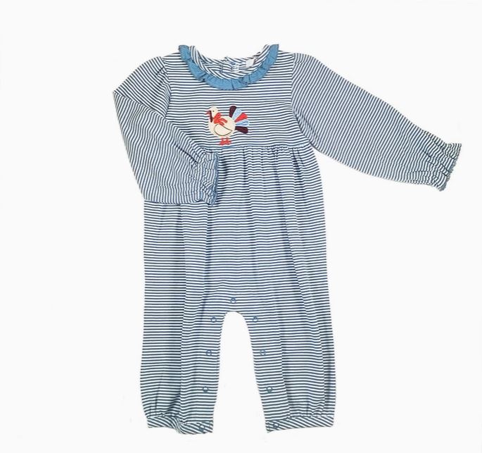 Turkey Girl's Romper