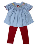 Smocked Farm Animals Pant Set