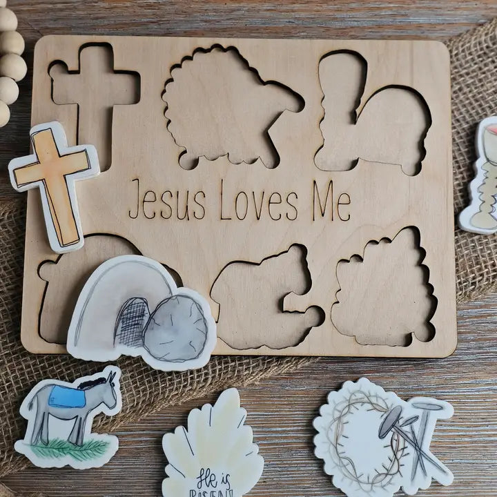 Jesus Loves Me Easter Puzzle