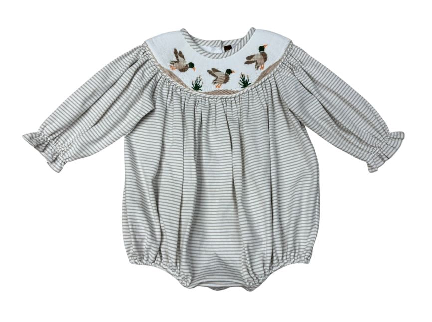 Mallard Duck Smocked Bubble