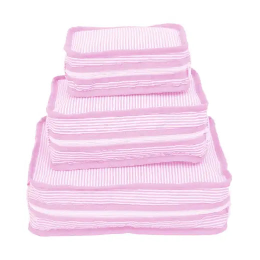 Pink Seersucker Stacking Set