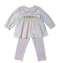 Smocked Gingerbread House Pant Set