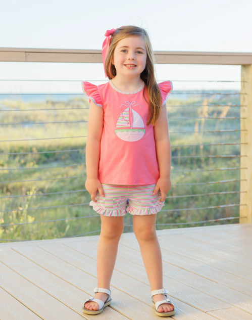Sailin' Away Flutter Short Set