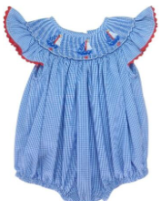 Smocked Sailboats Bishop Bubble