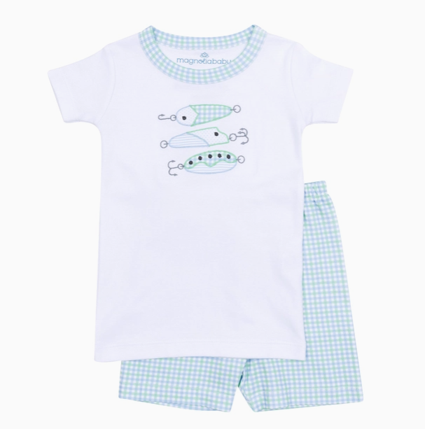Lil' Lures Applique Pajama Short Set