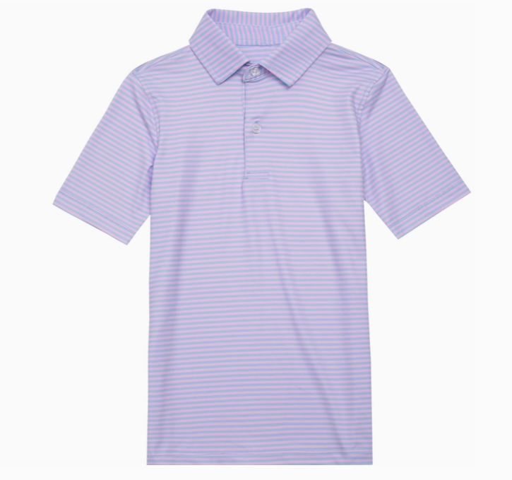 Pink and Light Blue Stripe Polo