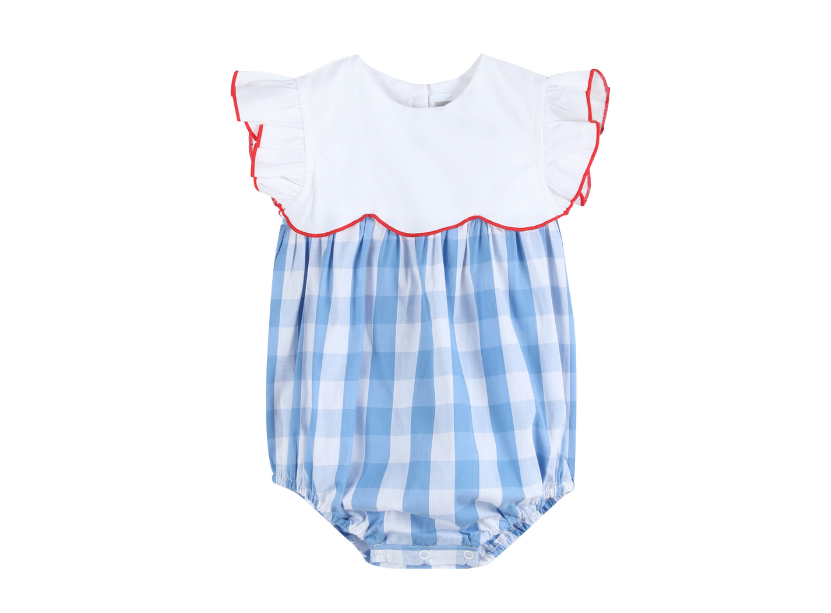 Red, White and Blue Flutter Romper
