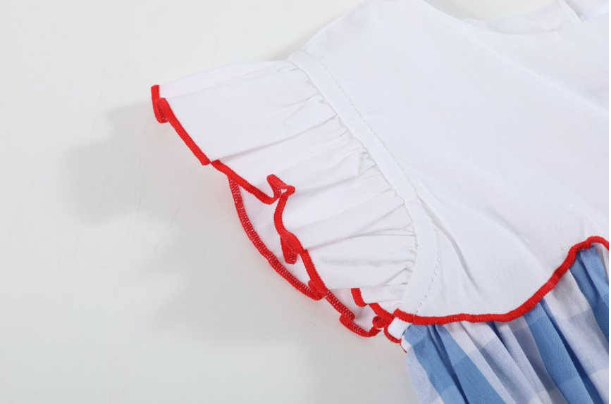 Red, White and Blue Flutter Romper