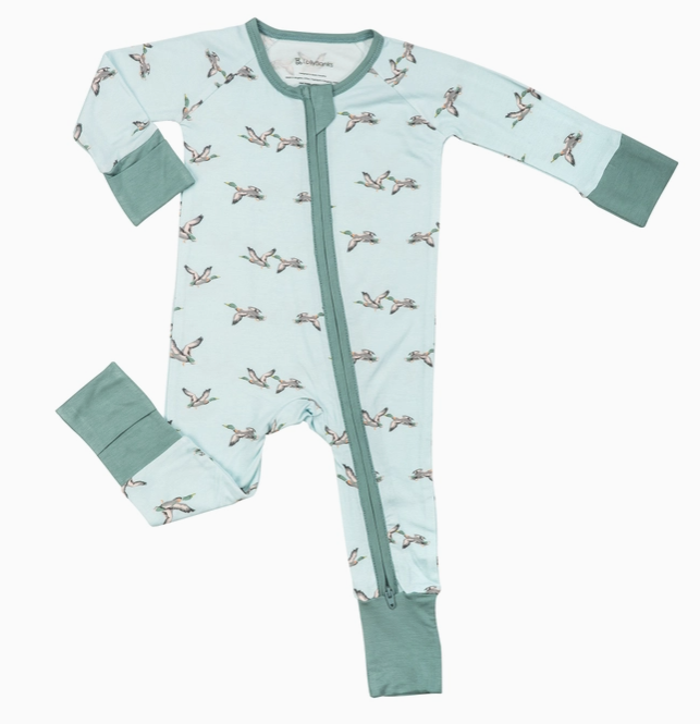 Quackin'up Mallard Duck Baby Bamboo Pajamas