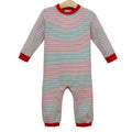 Christmas Candy Stripe Thomas Romper
