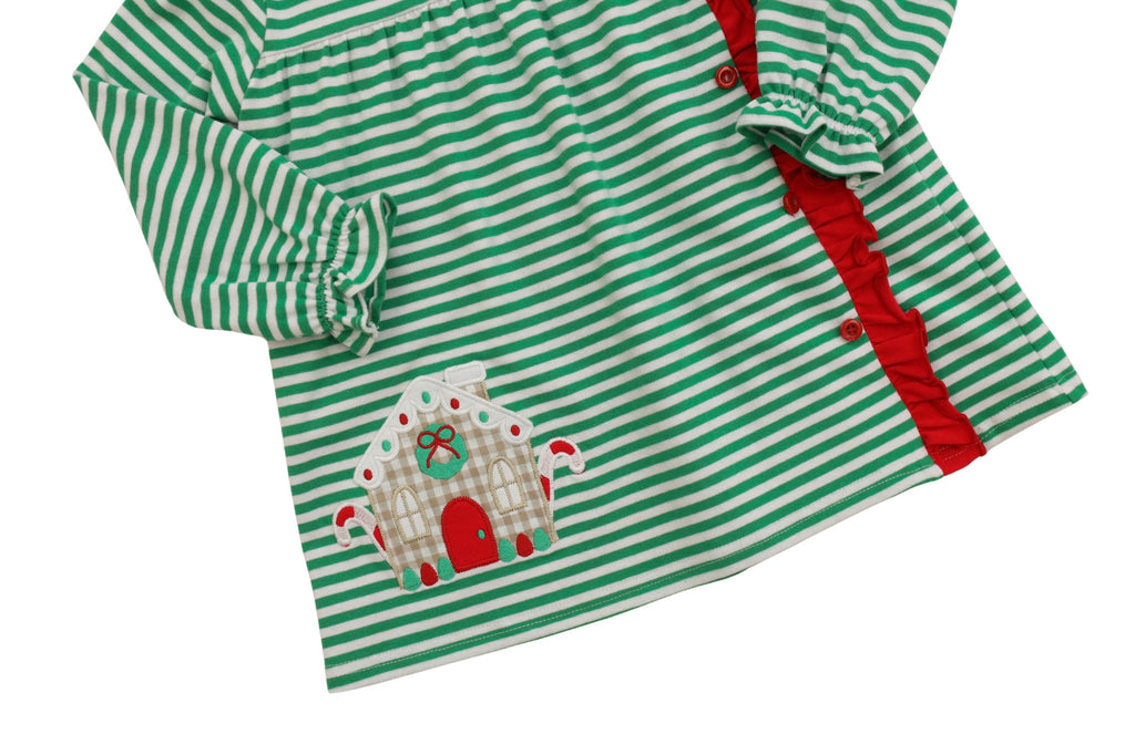 Christmas Cottage Ruffle Bloomer Set