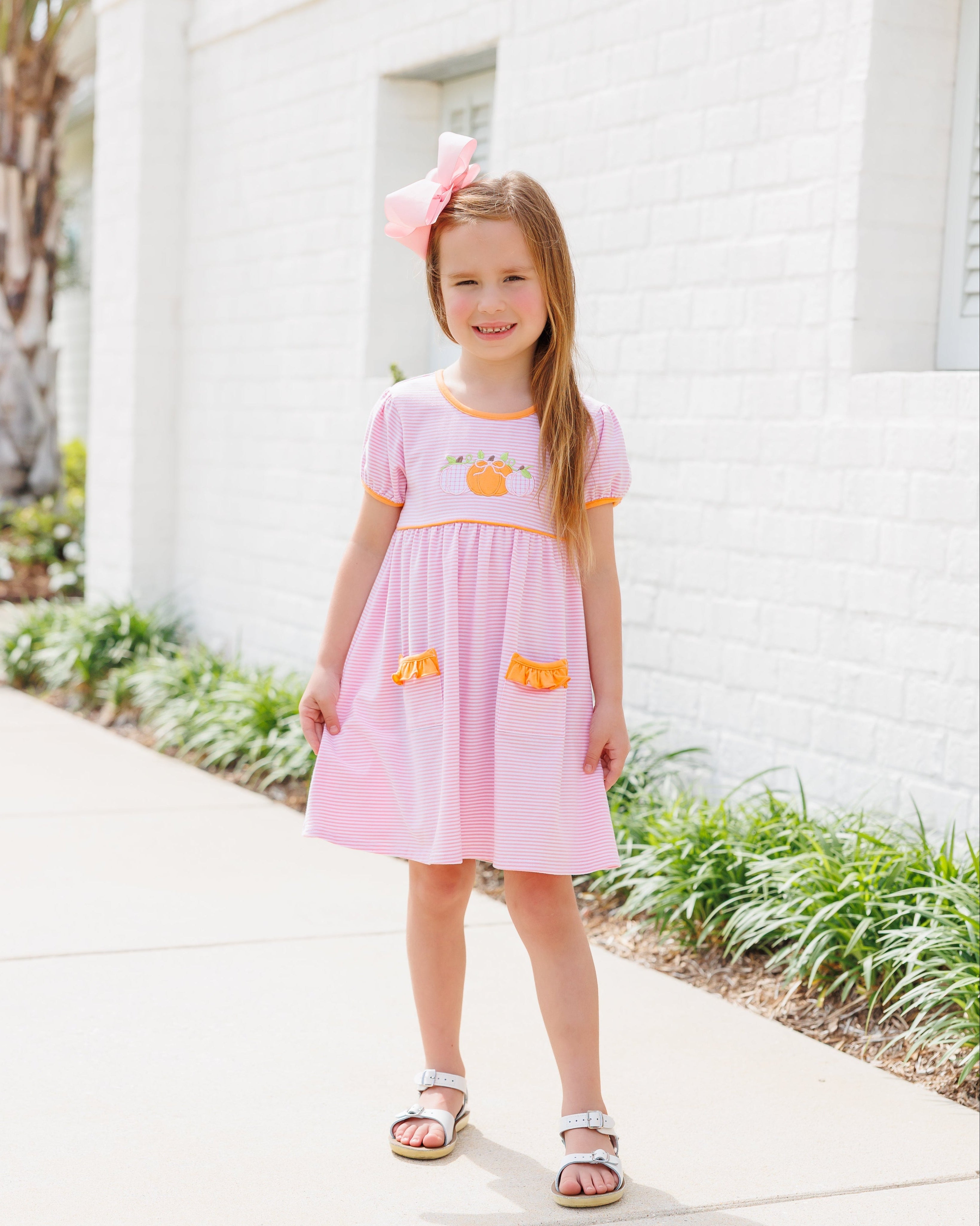 Harvest Trio Ruffle Pocket Dress
