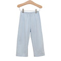 Knit Pants- Light Blue Stripe