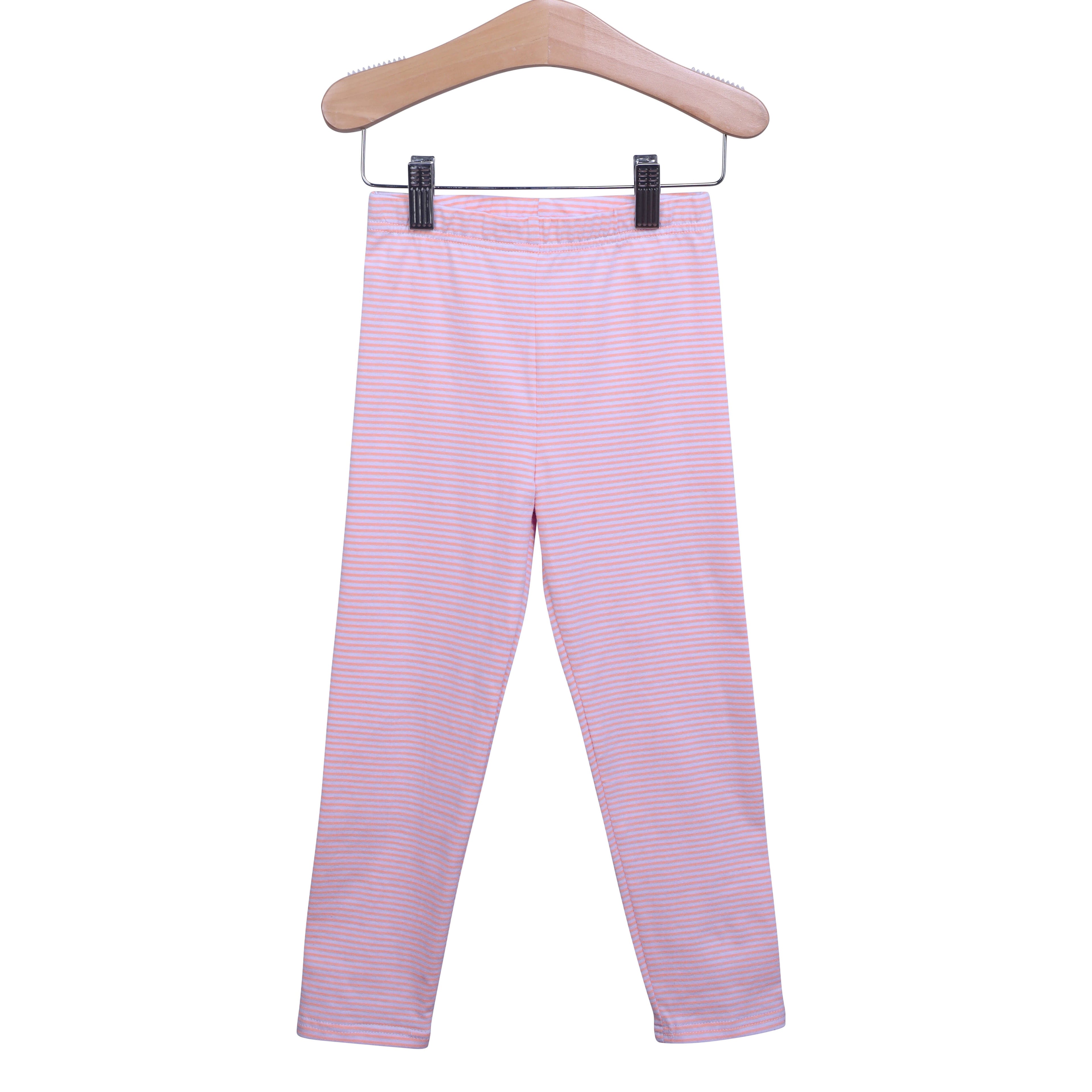 Leggings- Light Pink Stripe