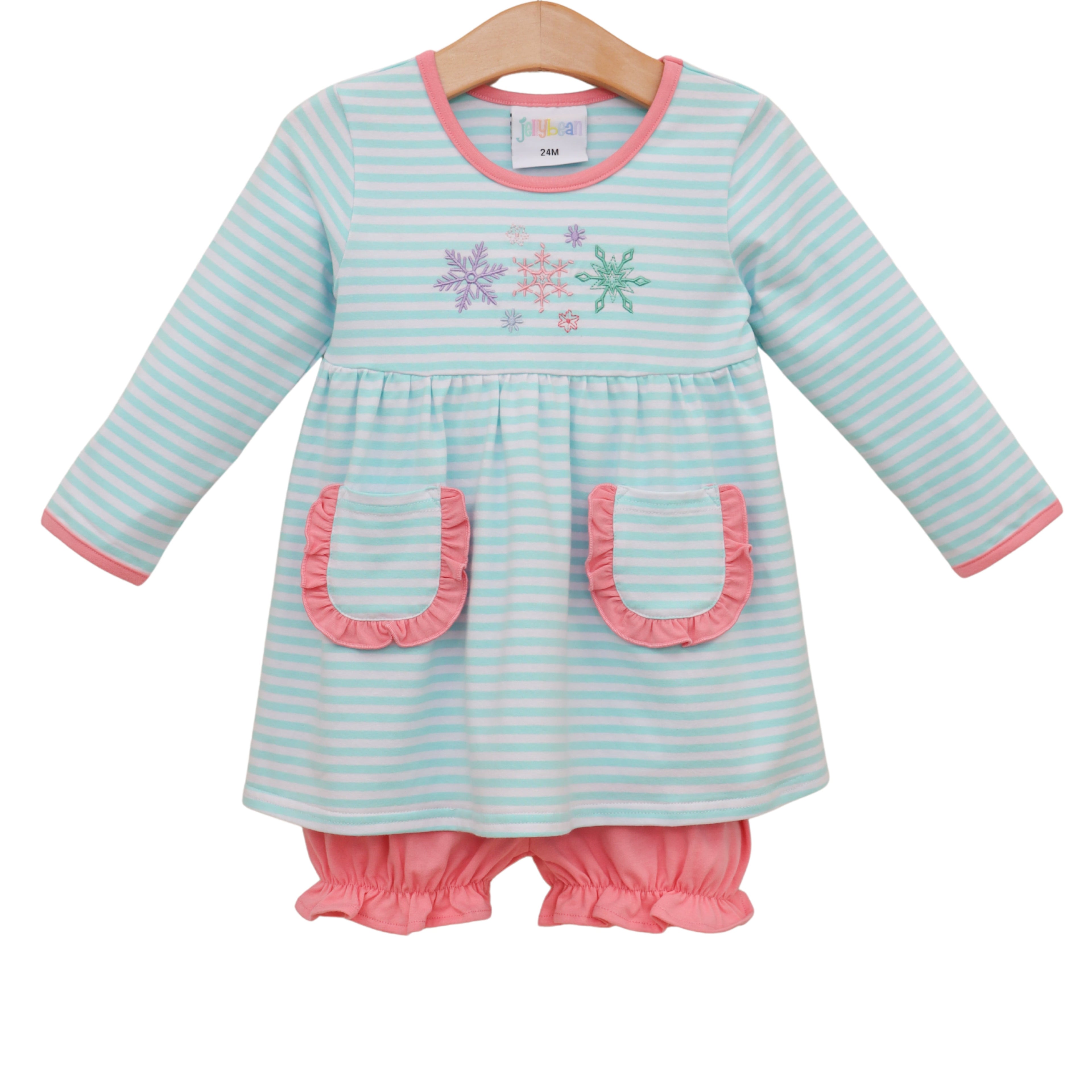 Let It Snow Ruffle Bloomer Set