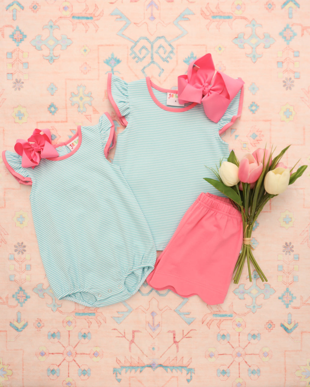 Mia Scallop Short Set