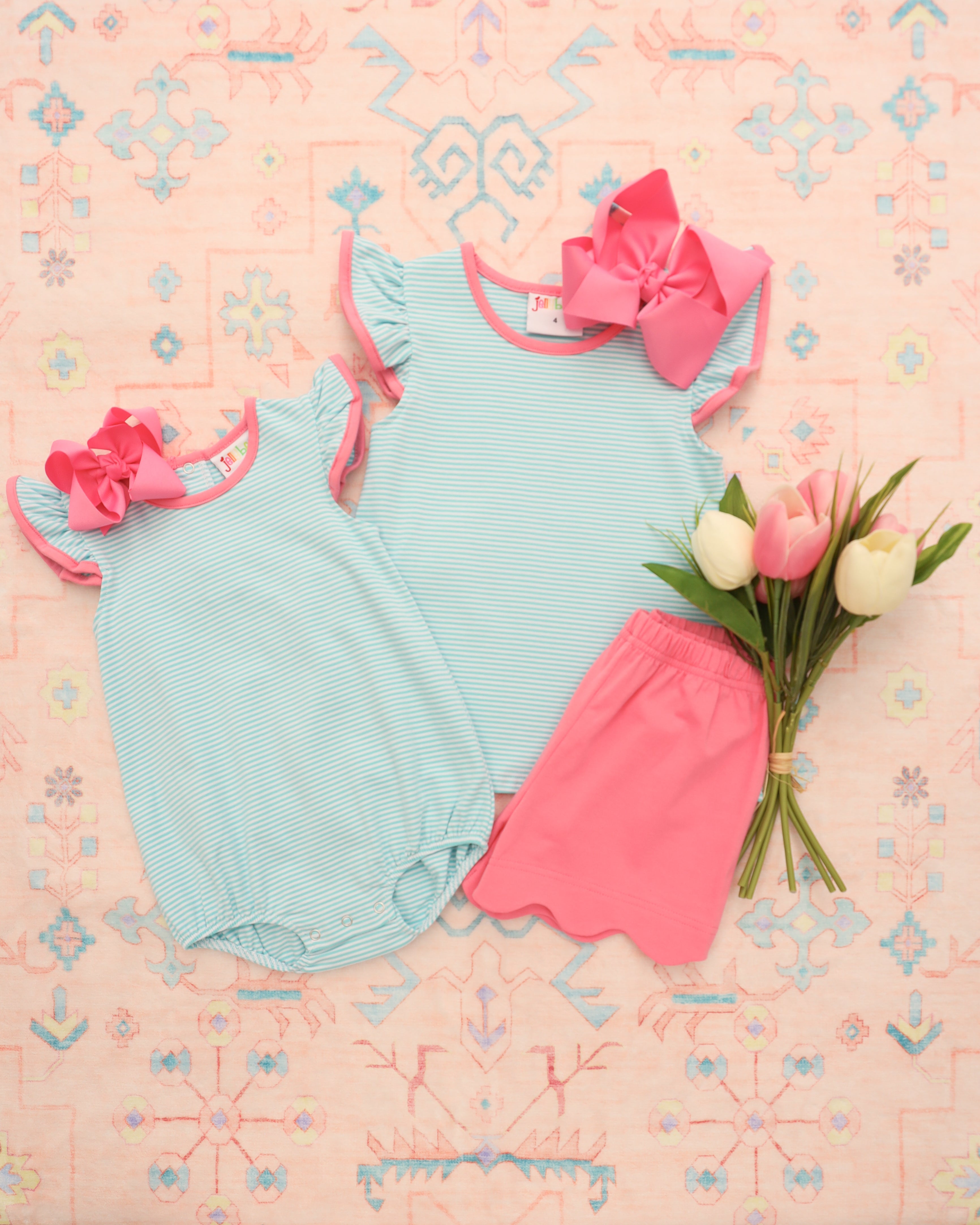 Mia Scallop Short Set