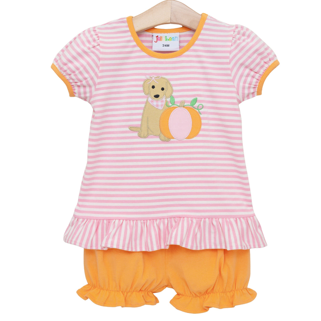 Pumpkin and Paws Bloomer Set