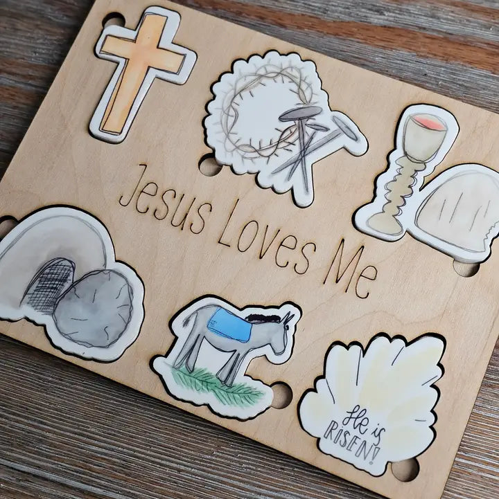 Jesus Loves Me Easter Puzzle